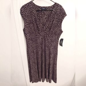 Chaps Auban Polka Dot Women's Dress